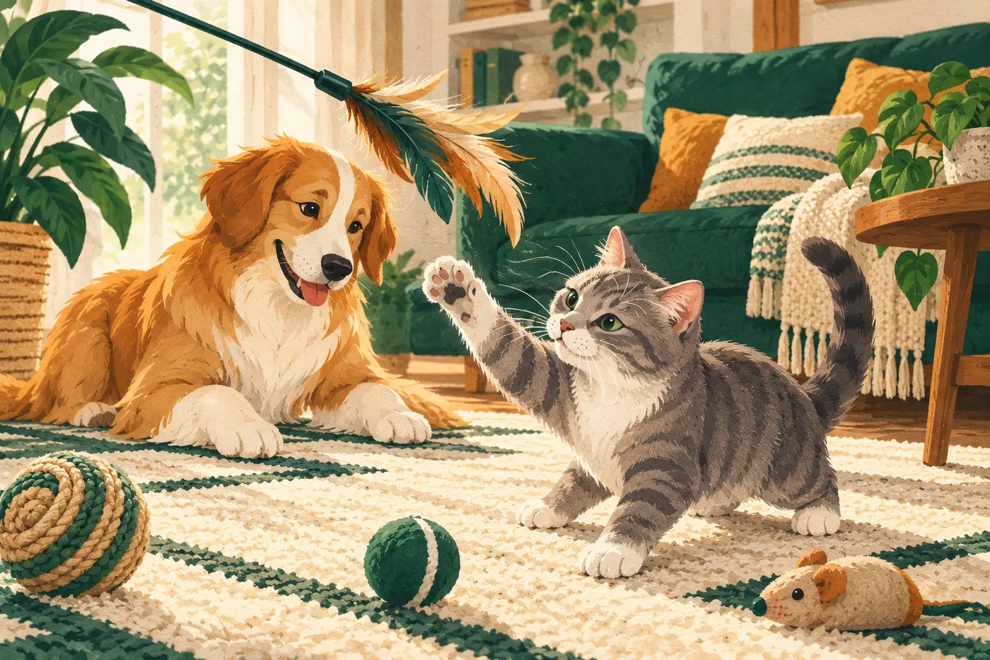Category illustration for Toys and Enrichment; not a depiction of MultiPuzzle Interactive Dog Puzzle