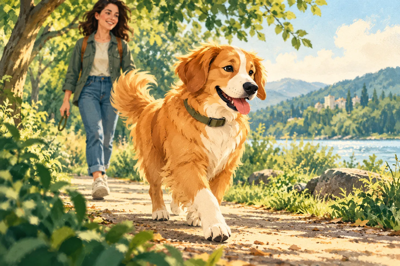 Editorial illustration for GPS Trackers & Smart Collars